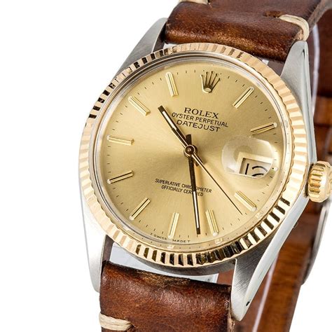 exotic leather bands for rolex datejust|Rolex Datejust with leather band.